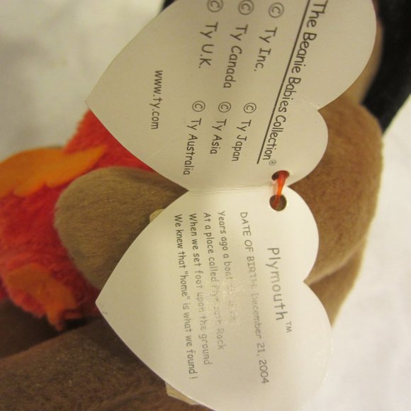 2004 TY BEANIE BABY PLYMOUTH W/TAGS RETIRED - Picture 7 of 9